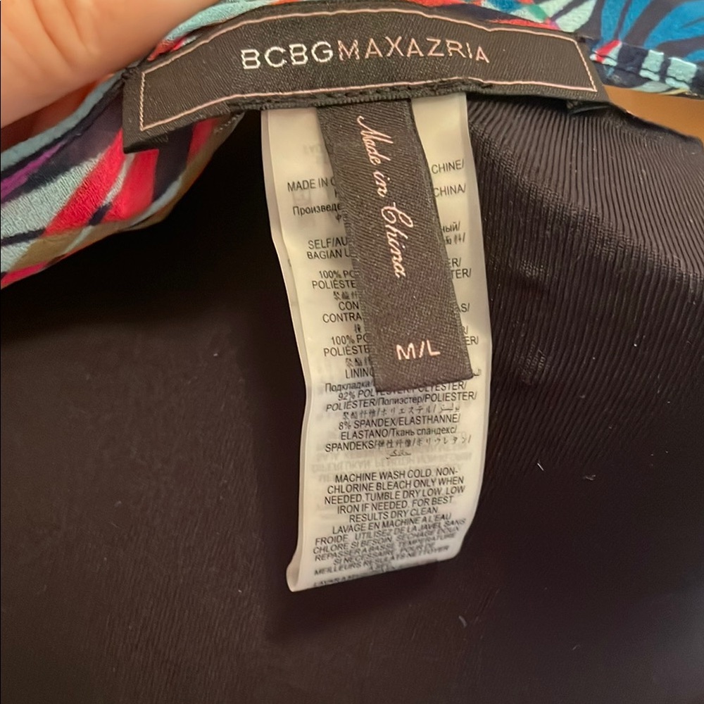 Bcbgmaxazria Multicolor Patterned Tunic/Dress - image 2